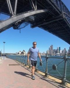 Walking Along the Sydney Harbor