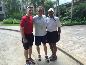 Back from a long run-walk with Drs Fran O'Conner and David Anderson